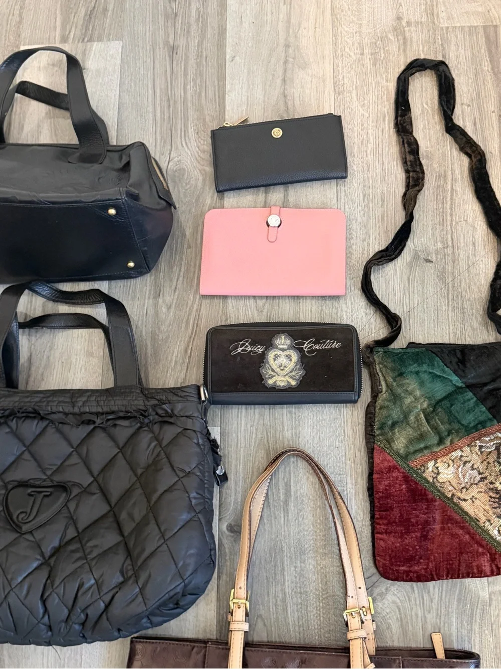 Juicy Couture Micheal Kors Jennifer Lopez Handbags Crossbody Wallet Lot